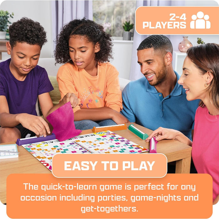 TOMY Numerical - Number Blocks Sequence Board Game - Build Sets, Use Score Boosters, Outthink Opponents - Strategy Board Games for Adults & Kids +10 Years - 2-4 Player Board Games for Kids & Adults