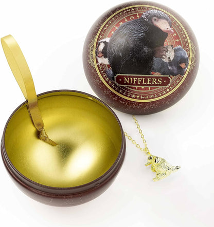 The Carat Shop Fantastic Beasts Official Niffler Bauble with Niffler Necklace Inside