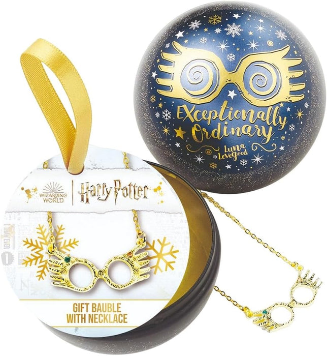 The Carat Shop Harry Potter Official Luna Lovegood Glasses Bauble with Necklace Inside
