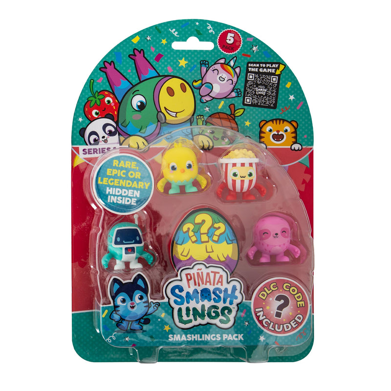 Pinata Smashlings Paquete de 5 figuras, juguetes Roblox, juguete oficial de Toikido