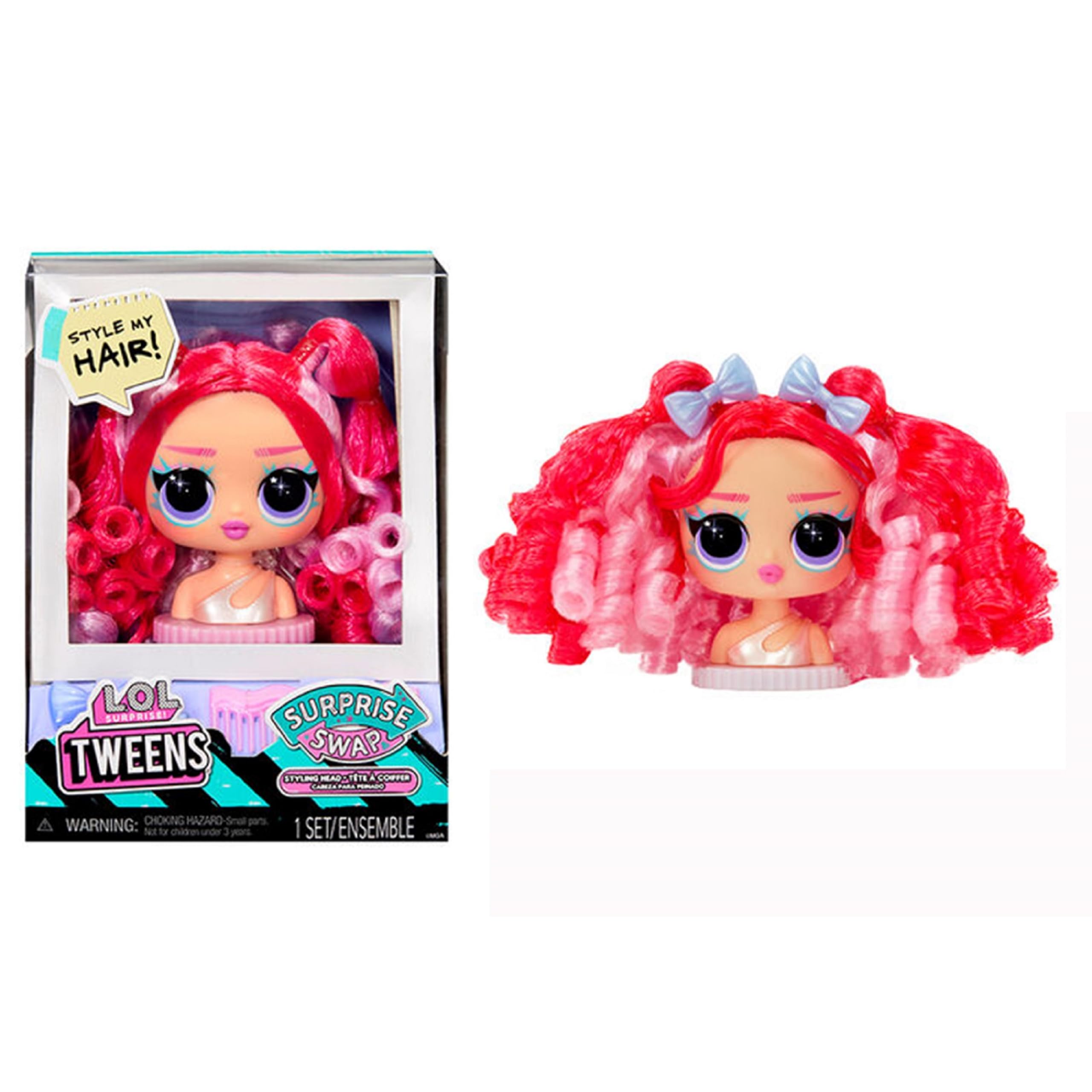 L.O.L. Surprise! Tweens Surprise Swap Series - Cabezas para peinar con Accesorios para el Pelo y un Cabello Hermoso - Adecuado para niños y niñas Mayores de 4 años