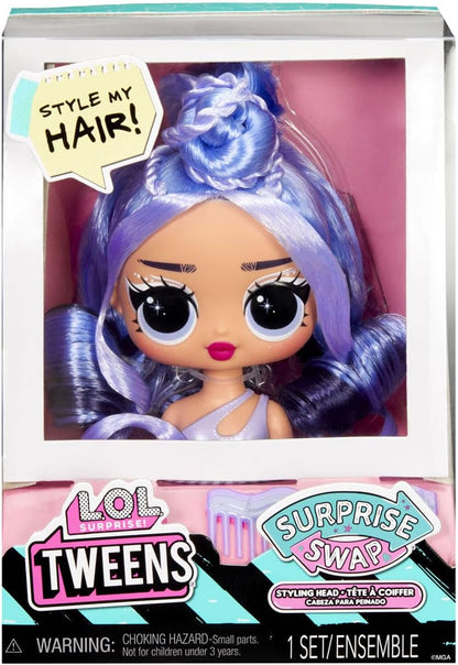 L.O.L. Surprise! Tweens Surprise Swap Series - Cabezas para peinar con Accesorios para el Pelo y un Cabello Hermoso - Adecuado para niños y niñas Mayores de 4 años