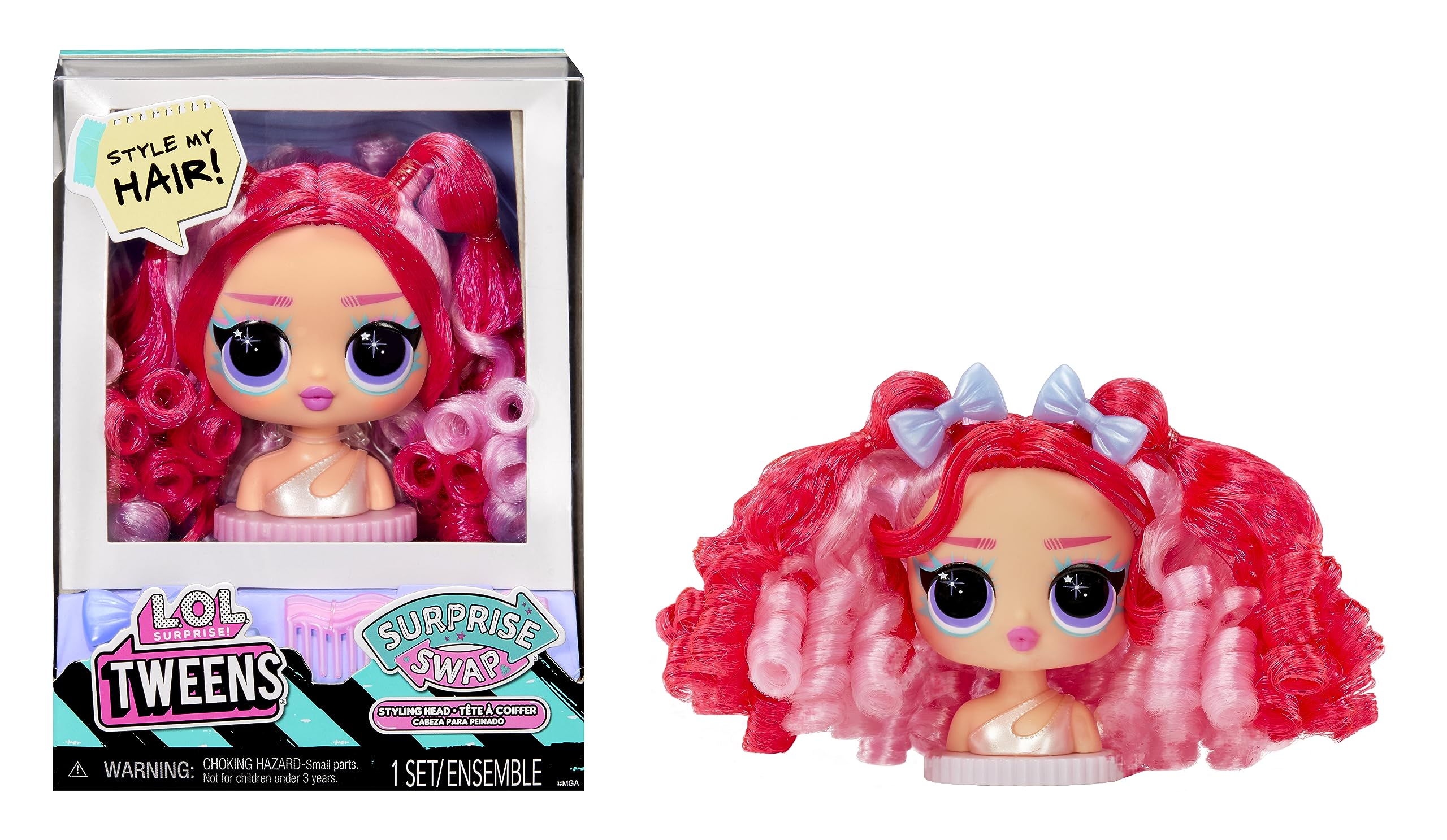 L.O.L. Surprise! Tweens Surprise Swap Series - Cabezas para peinar con Accesorios para el Pelo y un Cabello Hermoso - Adecuado para niños y niñas Mayores de 4 años