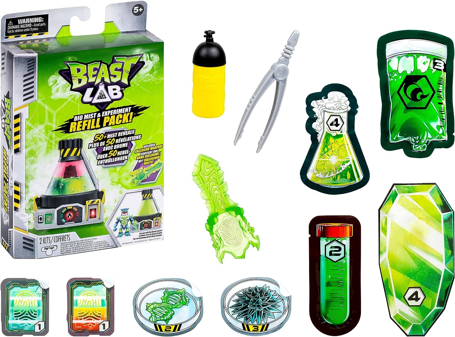Beast Lab 11107 Bio Mist and Experiment Refill Pack, Multicolor