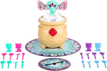 Magic Mixies Magic Potion Cauldron Game. Place The Magic Ingredients Into The Cauldron and Make The Exclusive Mixling Leap Up and Out to Win