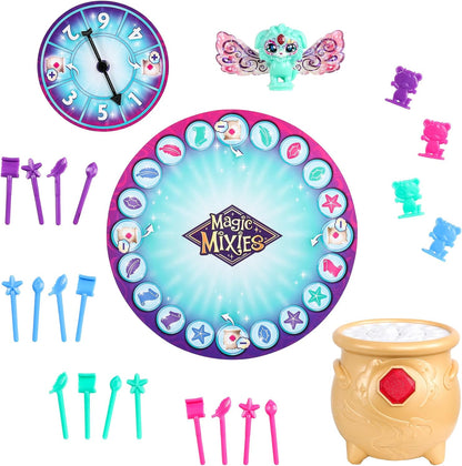 Magic Mixies Magic Potion Cauldron Game. Place The Magic Ingredients Into The Cauldron and Make The Exclusive Mixling Leap Up and Out to Win