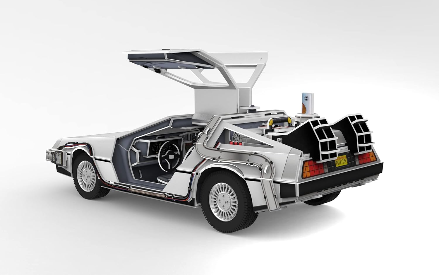 Revell 3D Puzzle 00221 Time Machine "Back to the Future" 157 Pieces, Highly Detailed, 34cm in length, Fun & Easy To Build