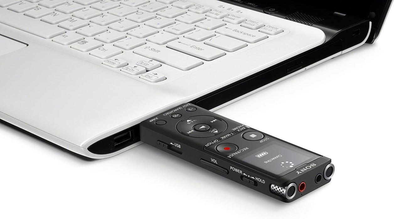 Sony Icd-UX570 MP3/LPCM Digital Voice Recorder (Dictaphone) with Built-In USB, 4GB, OLED Screen - Black Single