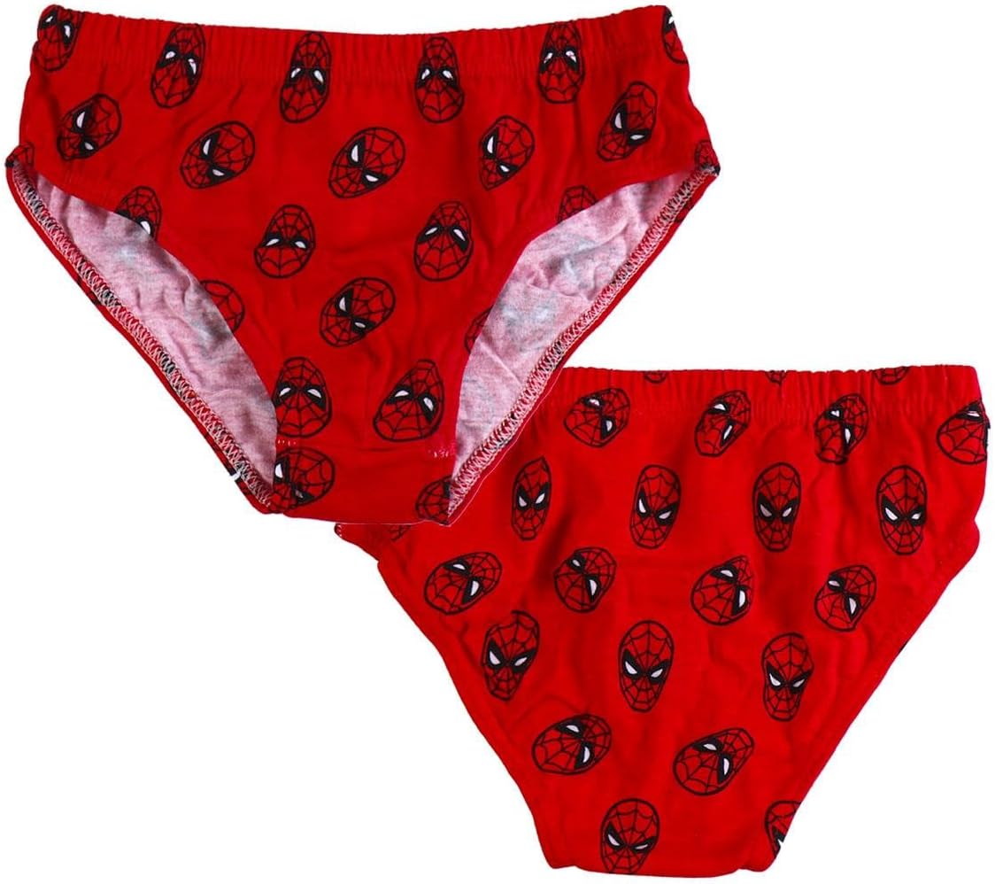Spiderman Unisex Kid's Boxers Pack Half Slip 6-8 Years Multicolor