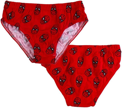 Spiderman Unisex Kid's Boxers Pack Half Slip 6-8 Years Multicolor