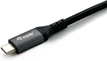 Equip 128371 USB 3.2 Gen 2 C-to-C Extension Cable, M/F, 1.0m, 4K/60Hz, 10Gbps, Black