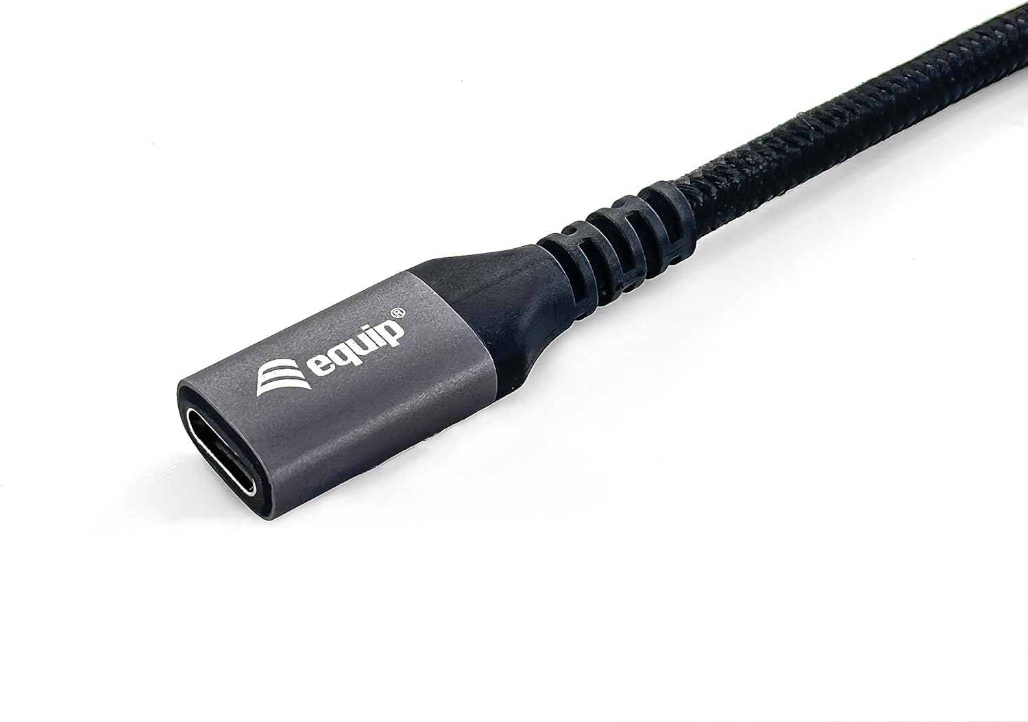 Equip 128371 USB 3.2 Gen 2 C-to-C Extension Cable, M/F, 1.0m, 4K/60Hz, 10Gbps, Black