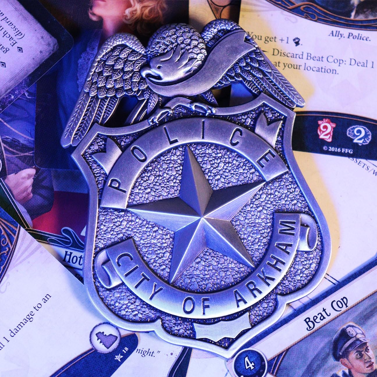 FaNaTtik- Spilla della Polizia di Arkham, Multicolore, Medium, MDIEOTIGP29141