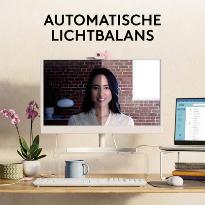 Logitech Brio 100 Full HD Webcam for Meetings and Streaming, Auto-Light Balance, Built-In Mic, Privacy Shutter, USB-A, for Microsoft Teams, Google Meet, Zoom and More