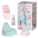 Baby Annabell 706602 Set-to Fit Dolls up to 43cm-Includes Potty, Three Nappies, Tissue Dispenser and Pretend Soap Pump-Suitable for Children Aged 3+ years-706602,Blue,Small