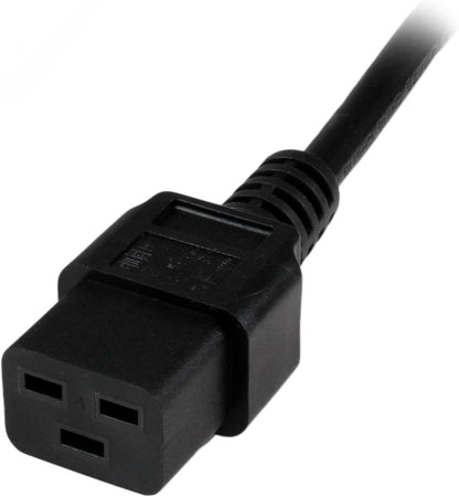 StarTech.com Cavo di Alimentazione per Computer da 2 m; Cavo Elettrico Schuko EU a C19, 16A-250V 16AWG, Cavo Alimentazione AC di Ricambio per Alimentatori PC/Monitor - Certificato UL (PXTEUC192M
