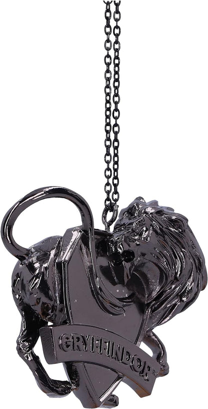 Nemesis Now Harry Potter Gryffindor Crest (Silver) Hanging Ornament 6cm, Resin, Officially Licensed Harry Potter Merchandise, Requires Sturdy Hanging Place, Cast in the Finest Resin, Hand-Painted