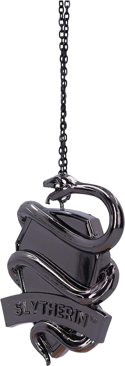 Nemesis Now Harry Potter Slytherin Crest (Silver) Hanging Ornament 6.3cm, Resin, Officially Licensed Harry Potter Merchandise, Requires Sturdy Hanging Place, Cast in the Finest Resin, Hand-Painted