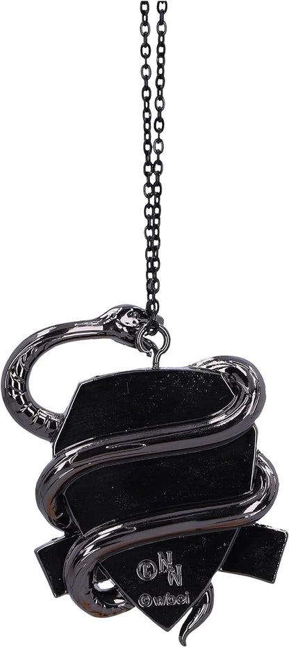 Nemesis Now Harry Potter Slytherin Crest (Silver) Hanging Ornament 6.3cm, Resin, Officially Licensed Harry Potter Merchandise, Requires Sturdy Hanging Place, Cast in the Finest Resin, Hand-Painted