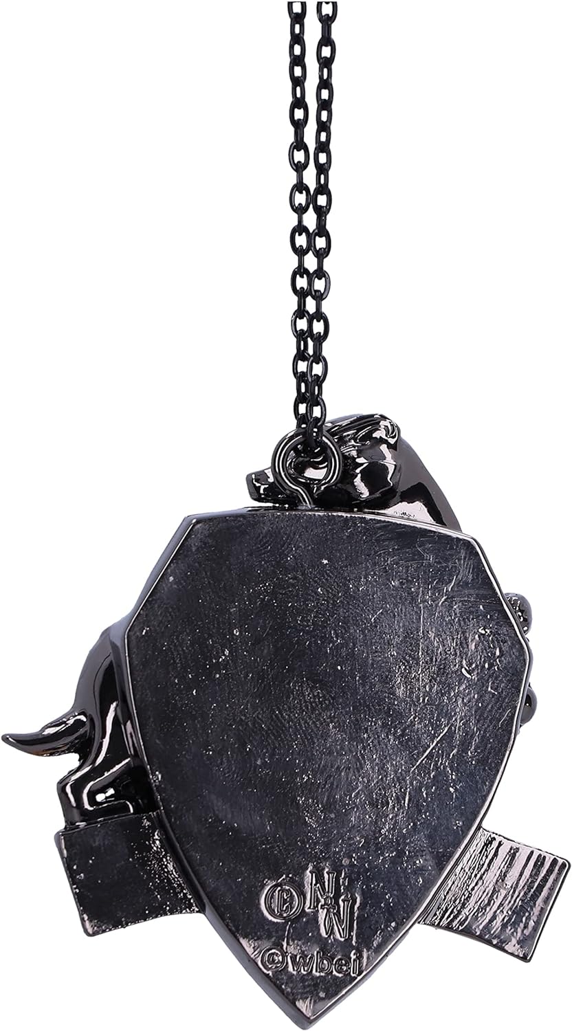 Nemesis Now Harry Potter Hufflepuff Crest (Silver) Hanging Ornament 5.8cm, Resin, Officially Licensed Harry Potter Merchandise, Requires Sturdy Hanging Place, Cast in the Finest Resin, Hand-Painted