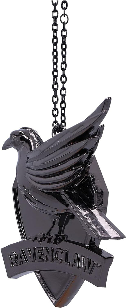 Nemesis Now Harry Potter Ravenklauw Crest (zilver) hangend ornament 7 cm, hars, officieel gelicentieerde Harry Potter-merchandise, vereist stevige ophangplaats, gegoten in de fijnste hars