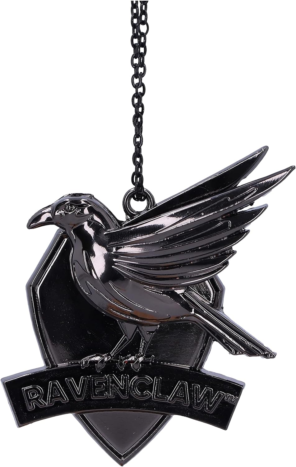 Nemesis Now Harry Potter Ravenklauw Crest (zilver) hangend ornament 7 cm, hars, officieel gelicentieerde Harry Potter-merchandise, vereist stevige ophangplaats, gegoten in de fijnste hars