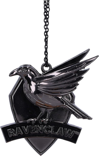 Nemesis Now Harry Potter Ravenklauw Crest (zilver) hangend ornament 7 cm, hars, officieel gelicentieerde Harry Potter-merchandise, vereist stevige ophangplaats, gegoten in de fijnste hars