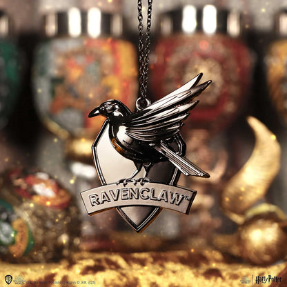 Nemesis Now Harry Potter Ravenklauw Crest (zilver) hangend ornament 7 cm, hars, officieel gelicentieerde Harry Potter-merchandise, vereist stevige ophangplaats, gegoten in de fijnste hars