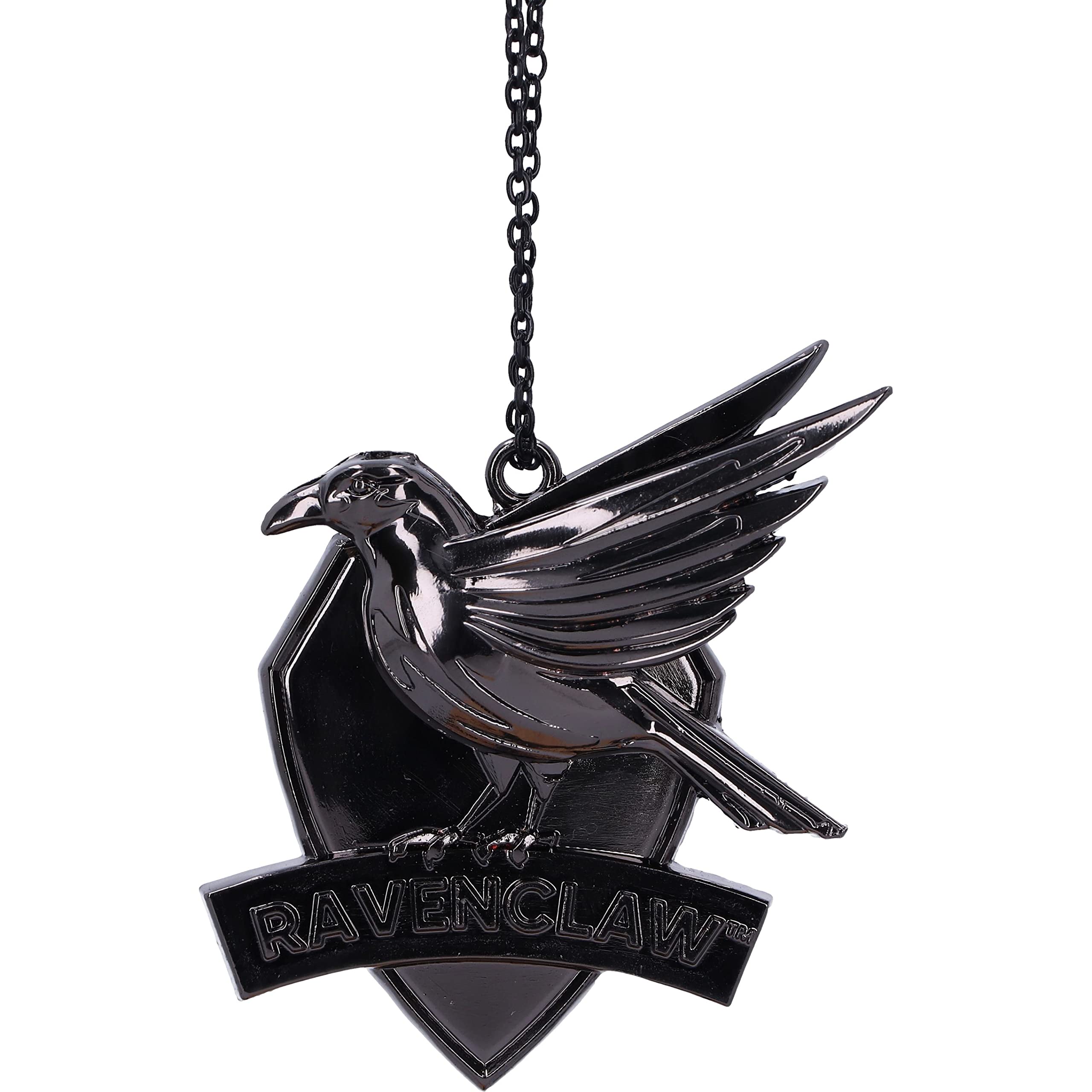 Nemesis Now Harry Potter Ravenklauw Crest (zilver) hangend ornament 7 cm, hars, officieel gelicentieerde Harry Potter-merchandise, vereist stevige ophangplaats, gegoten in de fijnste hars