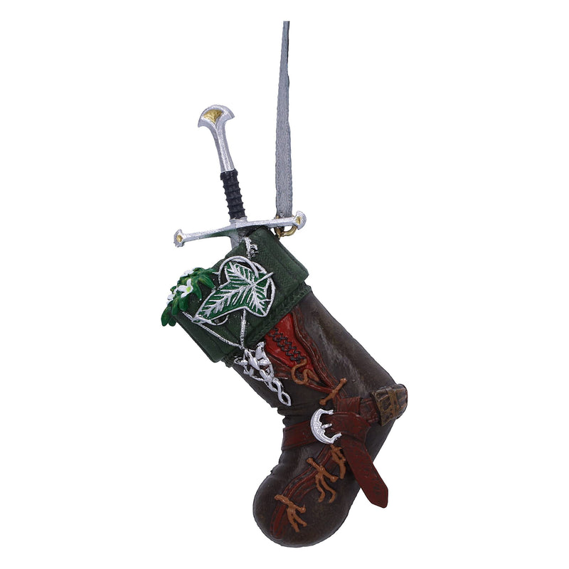 Nemesis Now Lord of the Rings Aragorn Stocking Hanging Ornament 9cm, Resin, Officially Licensed Lord of the Rings Hanging Ornament, Cast in the Finest Resin, Hand-Painted