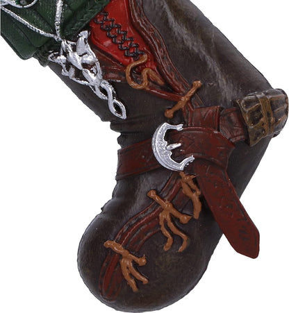 Nemesis Now Lord of the Rings Aragorn Stocking Hanging Ornament 9cm, Resin, Officially Licensed Lord of the Rings Hanging Ornament, Cast in the Finest Resin, Hand-Painted