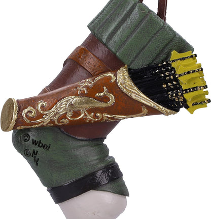 Nemesis Now Lord of the Rings Legolas Stocking Hanging Ornament 8.8cm, Resin, Officially Licensed Lord of the Rings Hanging Ornament, Cast in the Finest Resin, Hand-Painted