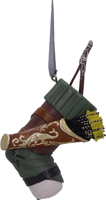 Nemesis Now Lord of the Rings Legolas Stocking Hanging Ornament 8.8cm, Resin, Officially Licensed Lord of the Rings Hanging Ornament, Cast in the Finest Resin, Hand-Painted