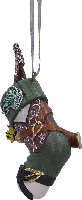 Nemesis Now Lord of the Rings Legolas Stocking Hanging Ornament 8.8cm, Resin, Officially Licensed Lord of the Rings Hanging Ornament, Cast in the Finest Resin, Hand-Painted