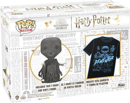 Funko Pop! & Tee: Harry Potter - Dementor - Glitzer - Extra Large - (XL) - T-Shirt - Kleidung mit Vinyl-Sammelfigur - Geschenkidee - Spielzeug und Kurzärmeliges Top Für Erwachsene Männer