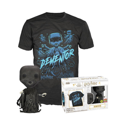Funko Pop! & Tee: Harry Potter - Dementor - Glitzer - Extra Large - (XL) - T-Shirt - Kleidung mit Vinyl-Sammelfigur - Geschenkidee - Spielzeug und Kurzärmeliges Top Für Erwachsene Männer