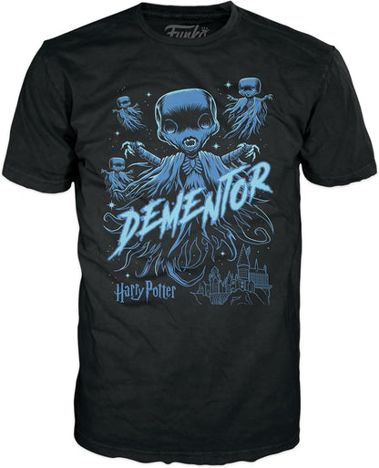 Funko Pop! & Tee: Harry Potter - Dementor - Glitzer - Extra Large - (XL) - T-Shirt - Kleidung mit Vinyl-Sammelfigur - Geschenkidee - Spielzeug und Kurzärmeliges Top Für Erwachsene Männer