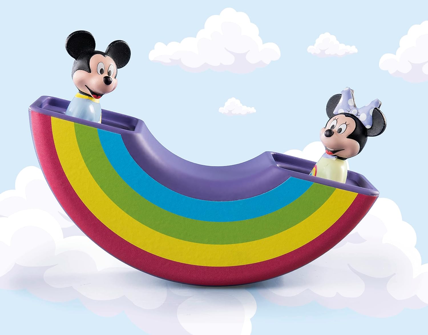 Playmobil 71319 1.2.3 & Disney: Mickey's & Minnie's Cloud Home, Mickey Mouse, educational toys for toddlers, gifting toy and fun imaginative role-play, playsets suitable for children ages 12 months+