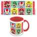 Pyramid Super Mario - 4 kleuren - gekleurde binnenmok, 315 ml
