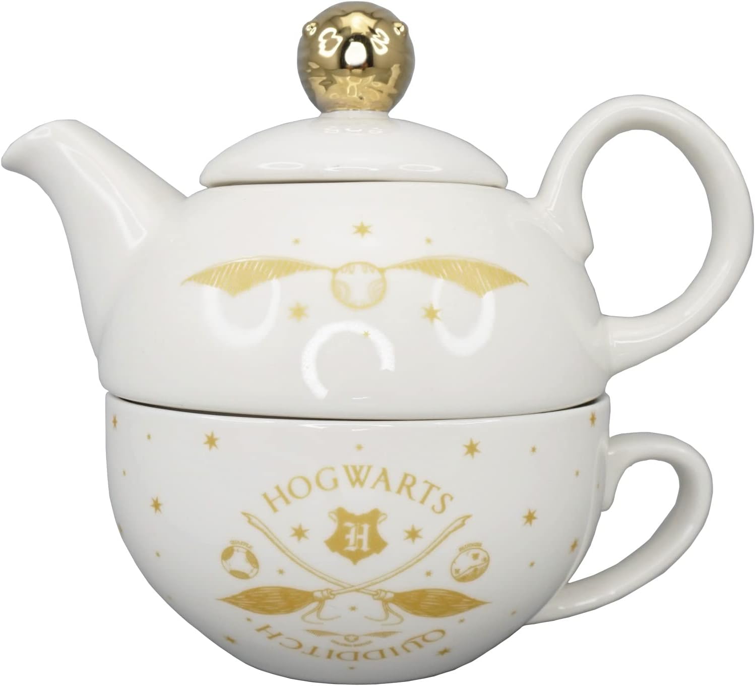 Half Moon Bay - Harry Potter Quidditch Tea Set - Tea for One - Quidditch - Harry Potter Cup - Tea Pot for One - Small Teapot