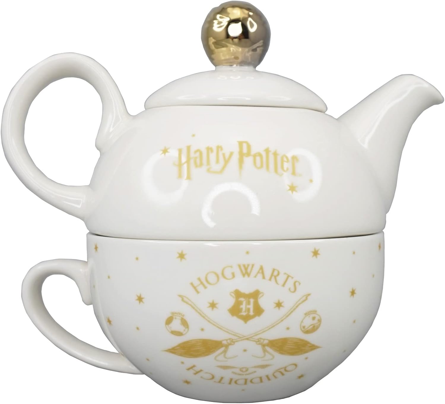 Half Moon Bay - Harry Potter Quidditch Tea Set - Tea for One - Quidditch - Harry Potter Cup - Tea Pot for One - Small Teapot