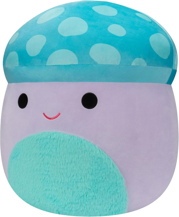 Squishmallows Originaux 40cm Pyle Le Champignon Bleu et Violet, Ajoute Pyle à Ton équipe, Peluche Ultra Douce