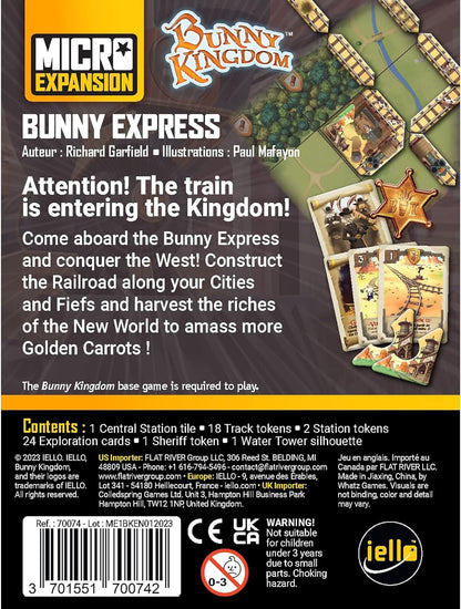Iello | Bunny Kingdom: Bunny Express Micro Expansion | Strategy Game | Ages 14+ | 2-4 Players | 45 Minutes Playing Time