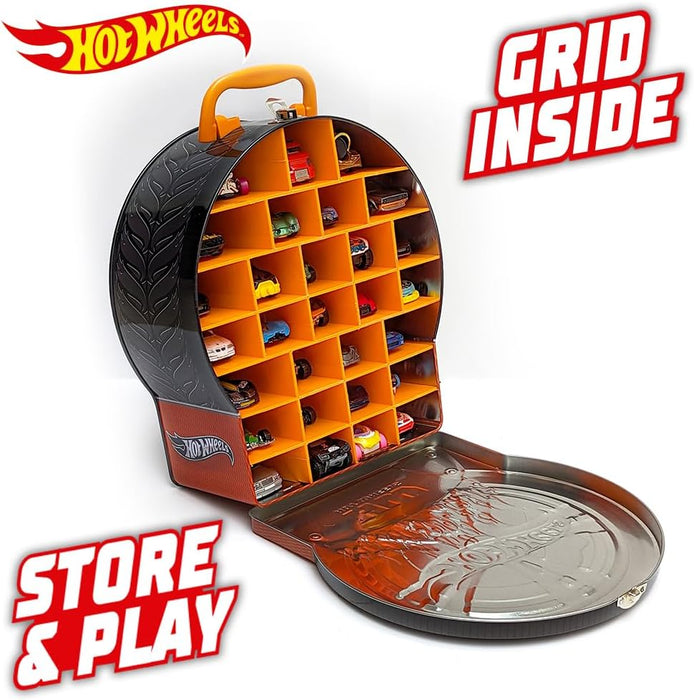 Hot Wheels Car Storage Case - Increased Storage Cars Carry Case With Easy Grip Carrying Handle up to 29 Vehicles, Car Toys Organiser - Cars are not included