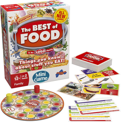 Drumond Park The LOGO Best of Food Mini Board Game - The Family Board Game of Brands and Products You Know and Love, Mini Travel Board Games, Family Games For Adults And Kids Suitable From 12+ Years T