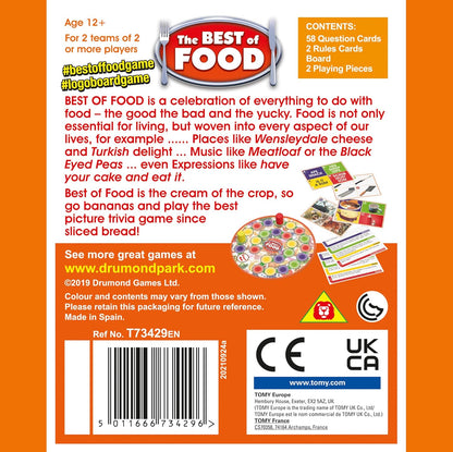 Drumond Park The LOGO Best of Food Mini Board Game - The Family Board Game of Brands and Products You Know and Love, Mini Travel Board Games, Family Games For Adults And Kids Suitable From 12+ Years T