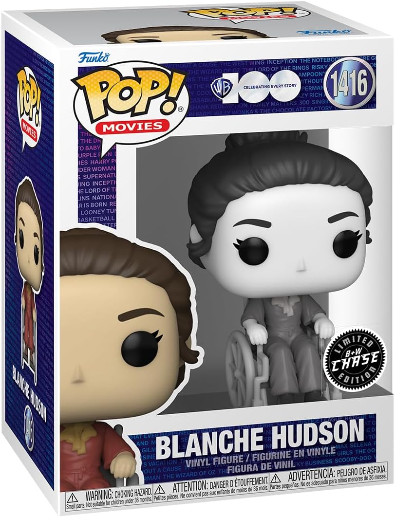 Funko POP! Movies: WEHTBJ - Blanche - Black & White CH - Whatever Happened to Baby Jane - Collectable Vinyl Figure - Gift Idea - Official Merchandise - Toys for Kids & Adults - Movies Fans