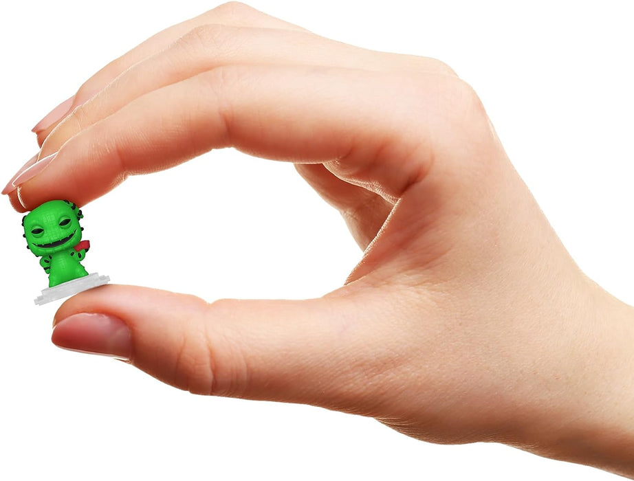 Funko Bitty Pop! the Nightmare Before Christmas - Oogie Boogie 4PK - Oogie Boogie, Lock, Shock and A Surprise Mystery Mini Figure - 0.9 Inch (2.2 Cm) Collectable - Stackable Display Shelf Included