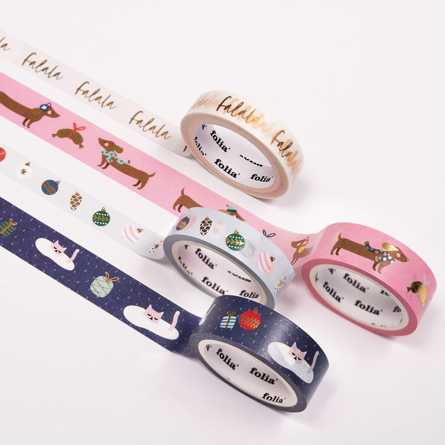 folia 26450 26450 Rice Paper Masking Tape 4 x 2 m Each 15 mm 2 Rolls Approximately 10 mm Wide Ideal for Decorating and Multi