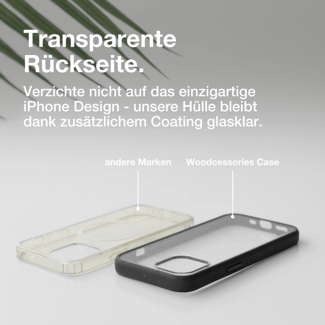 WOODCESSORIES Clear Case Handy-Cover fur Apple iPh